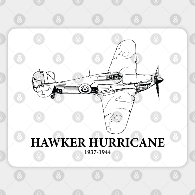 Hawker Hurricane WWII British Fighter Magnet by Lakeric